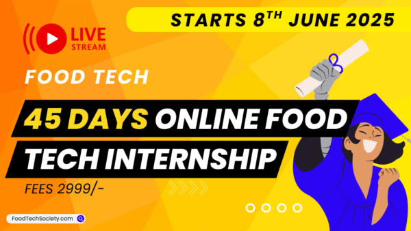 45 Days Food Tech Online Project Based Internship