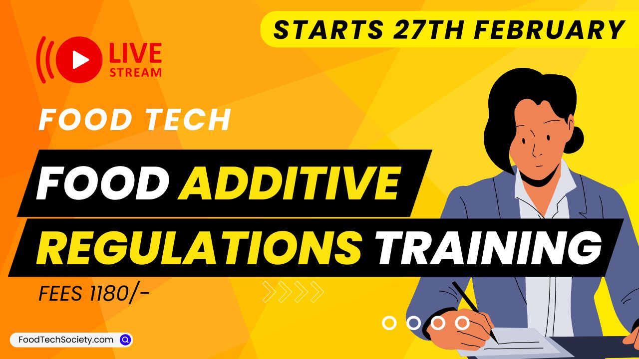 FSSAI Food Additive Regulations Training