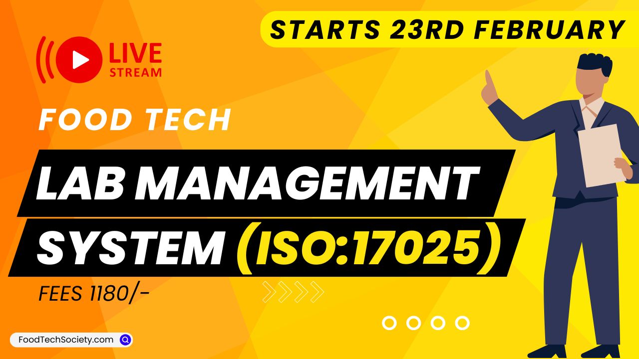 Laboratory management system iso 17025 training food tech society