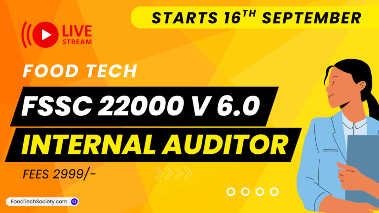 FSSC 22000 Vol 6.1 – Internal Auditor Training