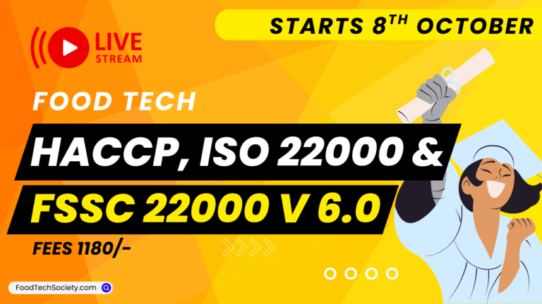 FSSC 22000 v 6.0 with HACCP & ISO 22000:2018 Training