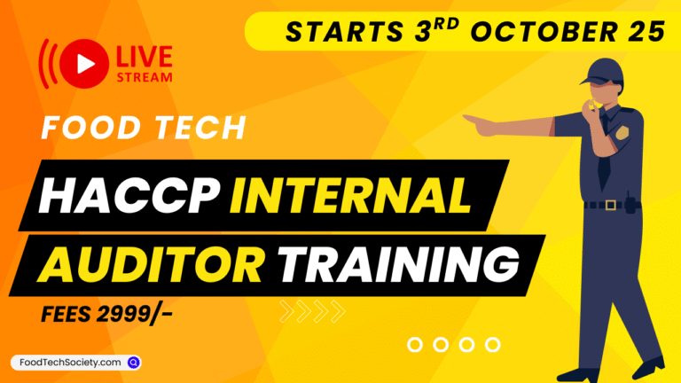 HACCP Level 3 Internal Auditor Training