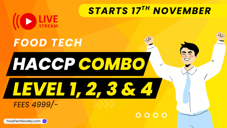 HACCP Level 1, 2, 3 & 4 Combo Training