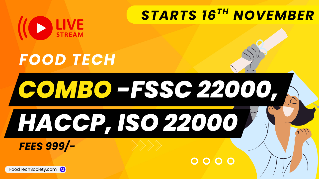 Combo – FSSC 22000 v 6.0 with HACCP & ISO 22000:2018