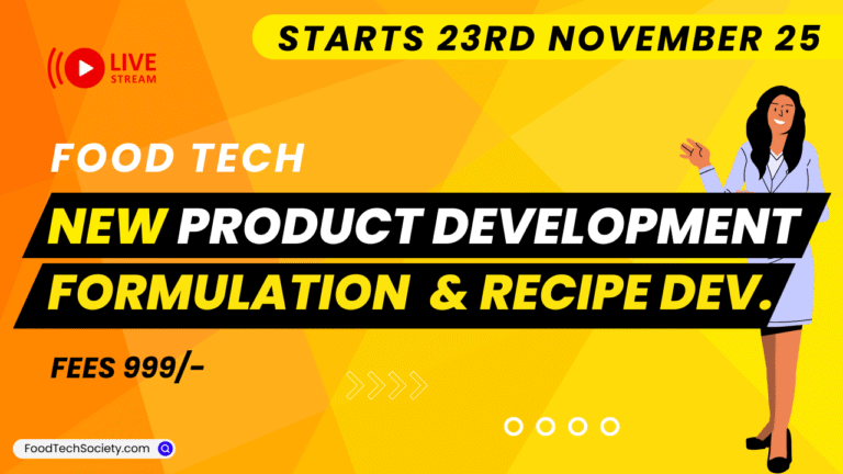 New Product Development (Formulation & Recipe Development)